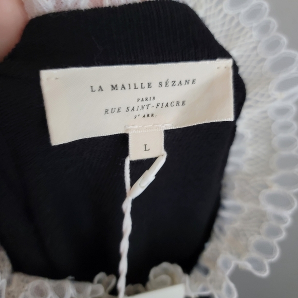 Sezane Audrey Jumper in Black size L NWT - Picture 8 of 9